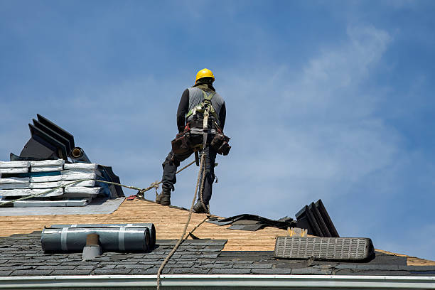 Professional Flat Roof Repair technician working in Medina, OH